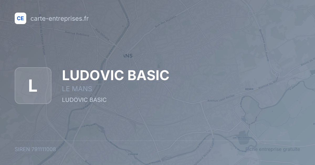 LUDOVIC BASIC — 791111008 — fiche entreprise