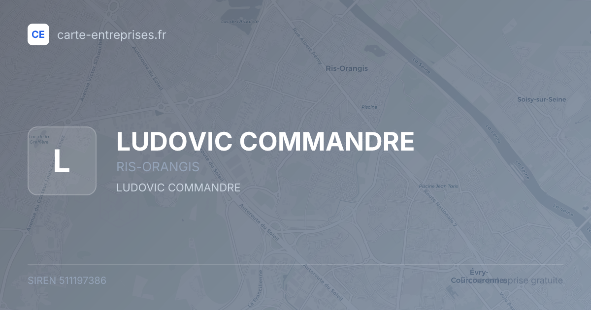 LUDOVIC COMMANDRE — 511197386 — fiche entreprise