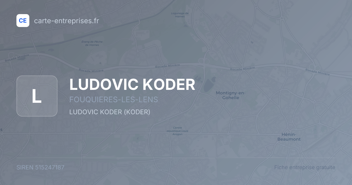 LUDOVIC KODER — 515247187 — fiche entreprise