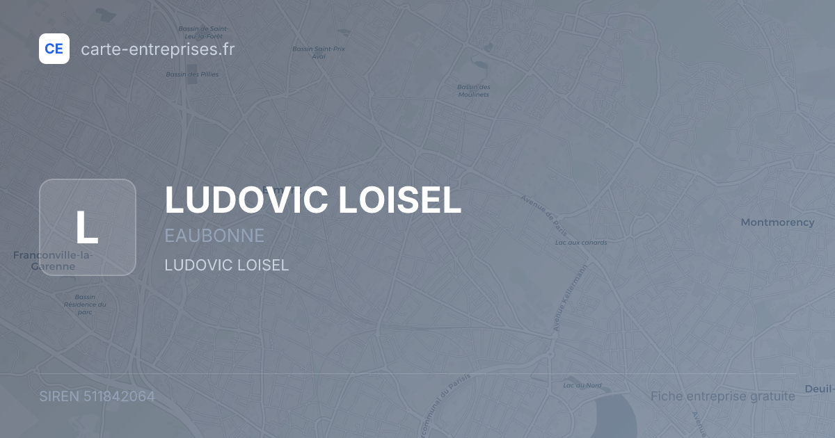 LUDOVIC LOISEL — 511842064 — fiche entreprise