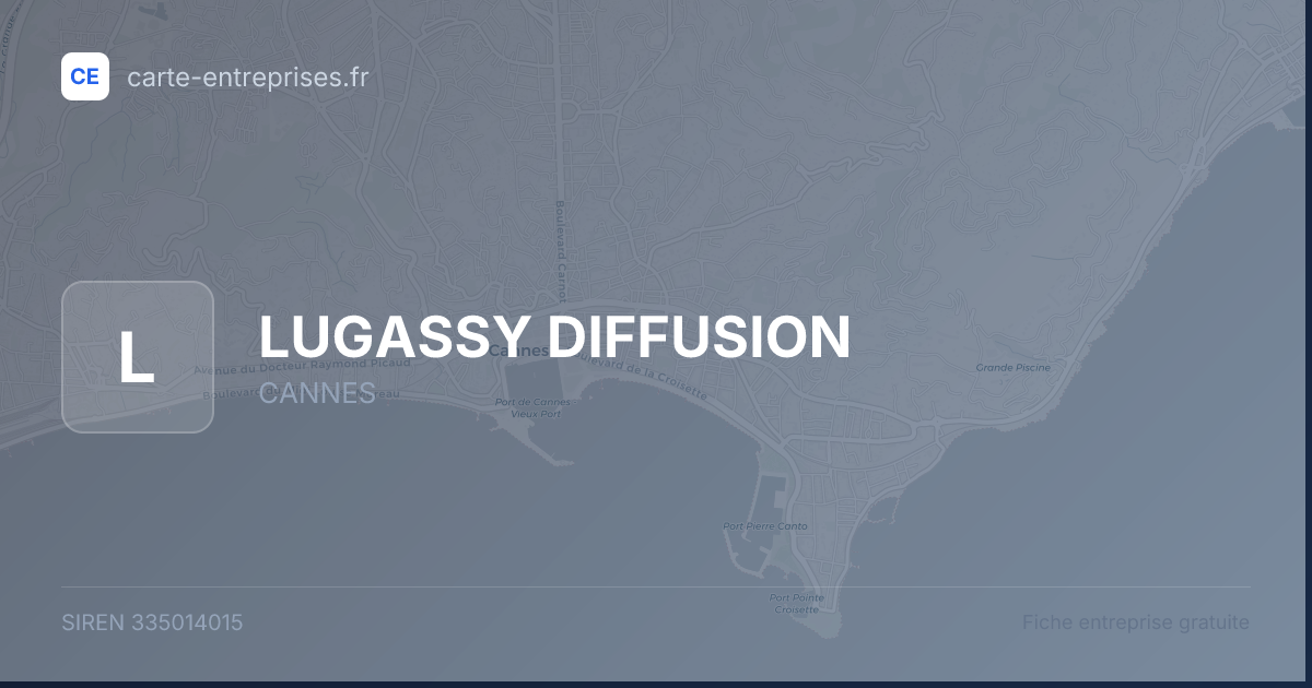 LUGASSY DIFFUSION — 335014015 — fiche entreprise