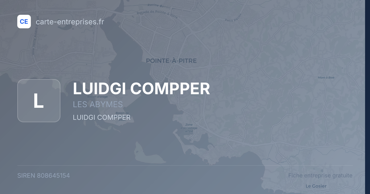 LUIDGI COMPPER — 808645154 — fiche entreprise