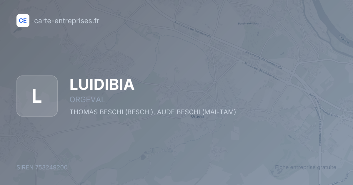 LUIDIBIA — 753249200 — fiche entreprise