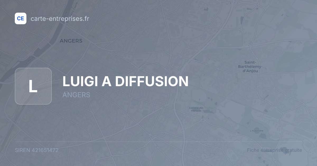 LUIGI A DIFFUSION — 421651472 — fiche entreprise