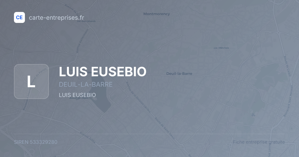 LUIS EUSEBIO — 533329280 — fiche entreprise