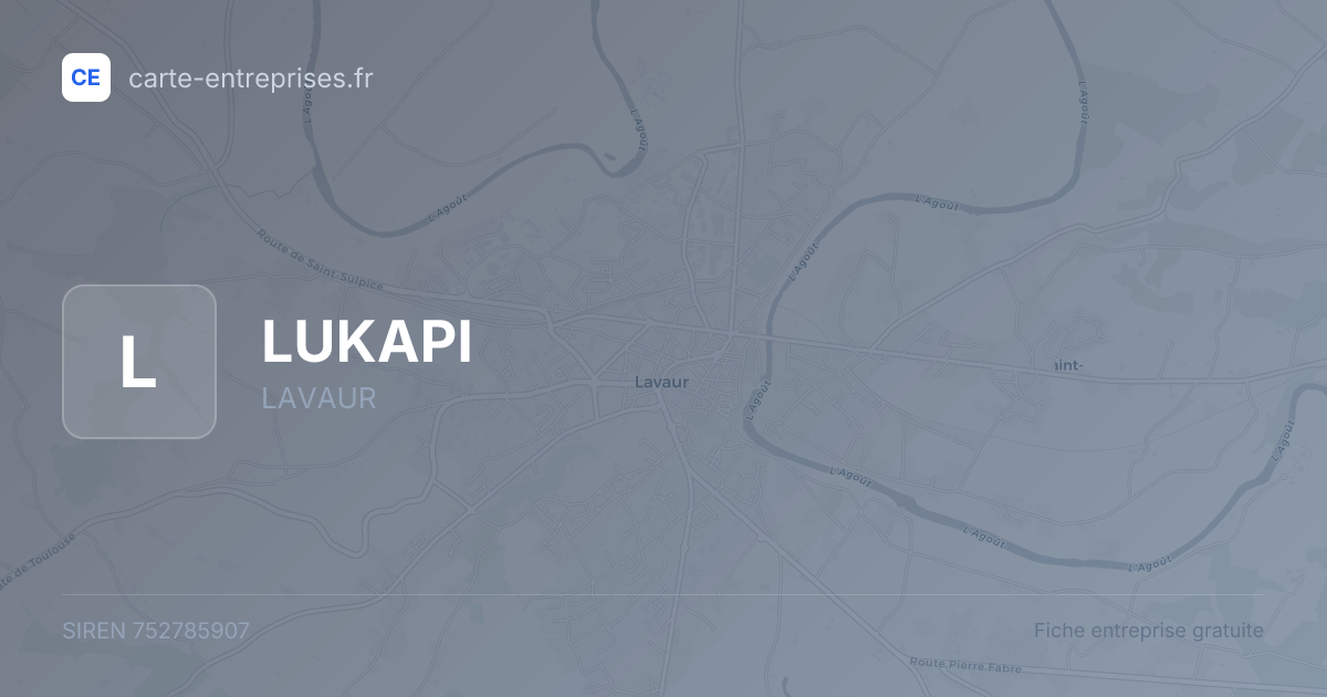 LUKAPI — 752785907 — fiche entreprise