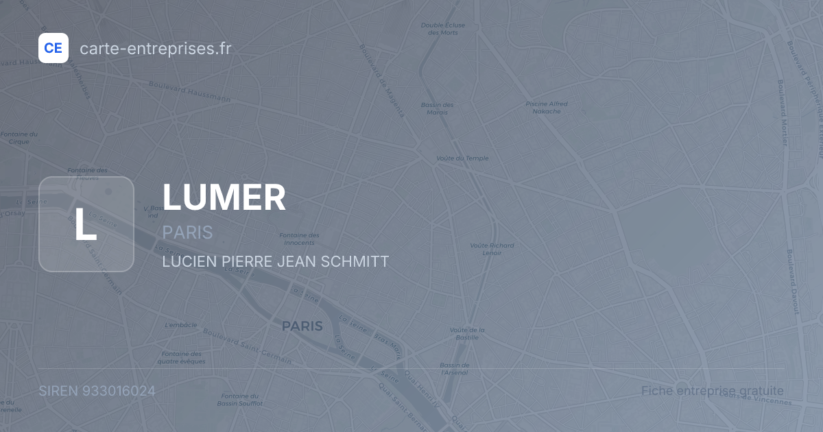 LUMER — 933016024 — fiche entreprise