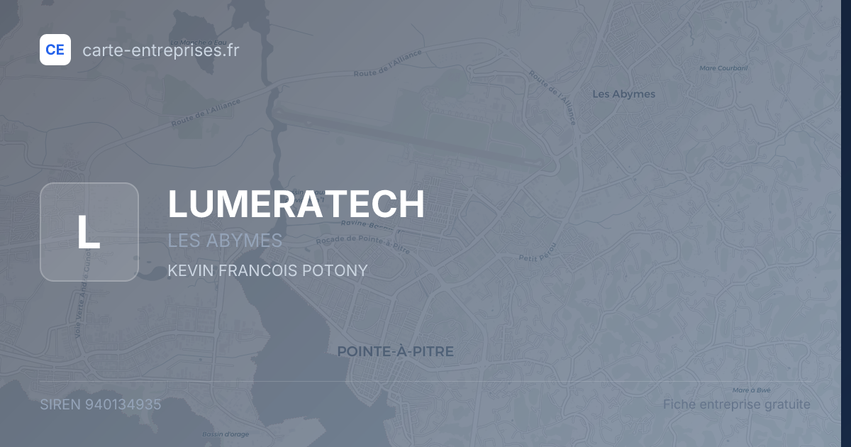LUMERATECH — 940134935 — fiche entreprise