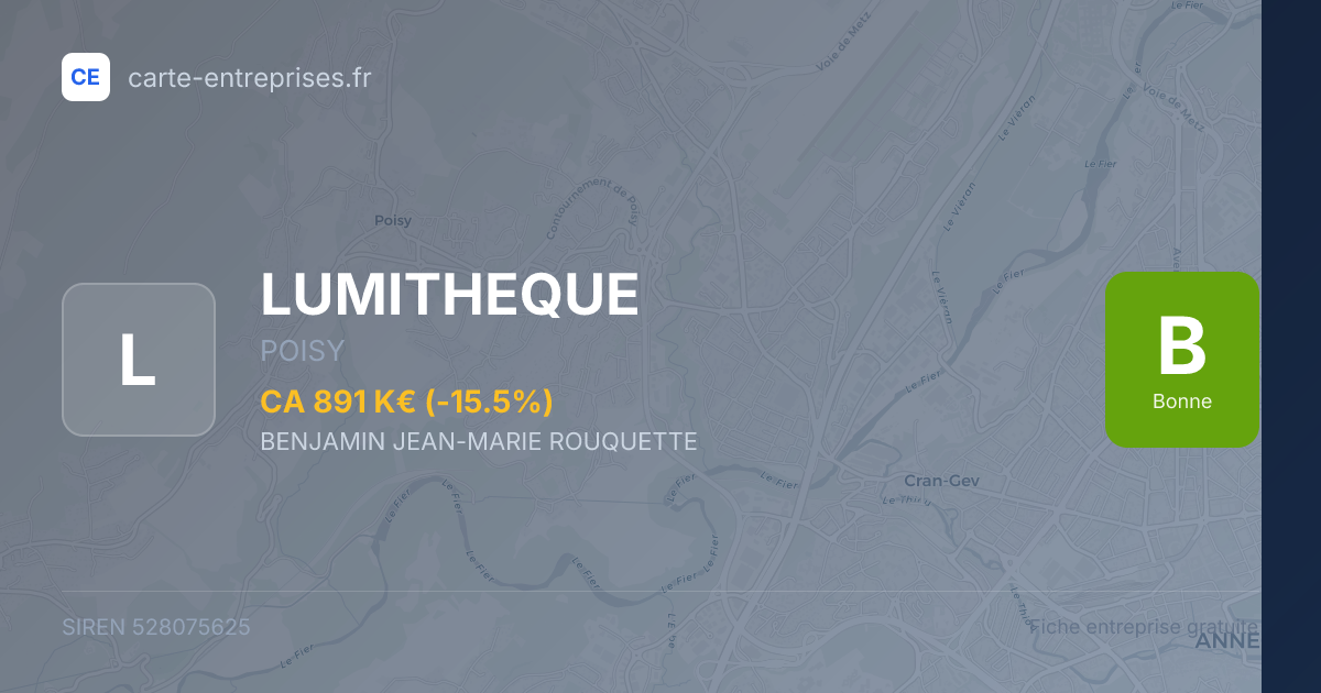 LUMITHEQUE — 528075625 — fiche entreprise