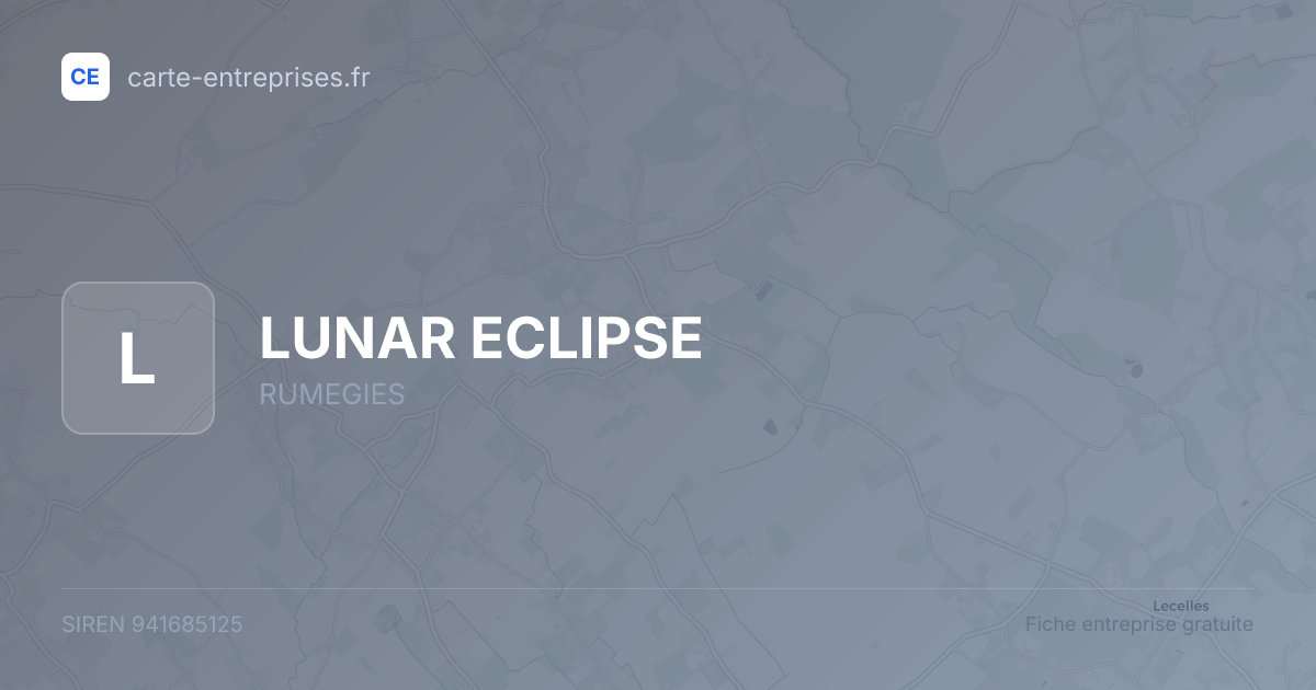 LUNAR ECLIPSE — 941685125 — fiche entreprise