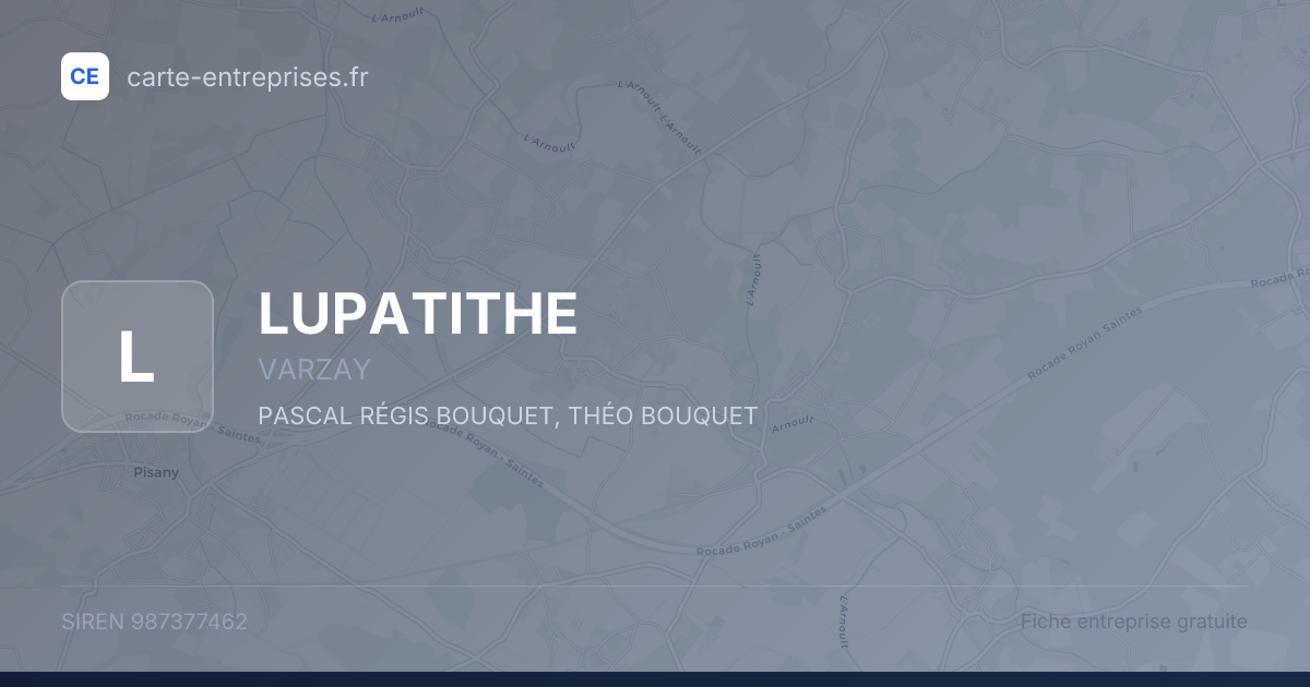 LUPATITHE — 987377462 — fiche entreprise