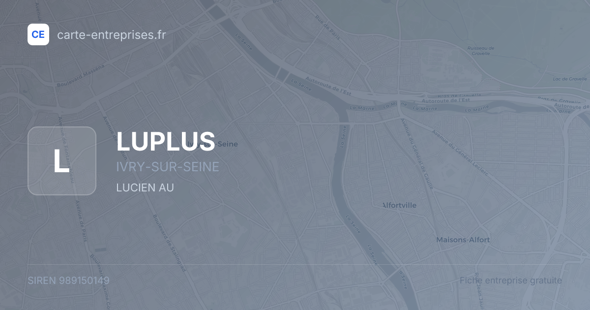 LUPLUS — 989150149 — fiche entreprise
