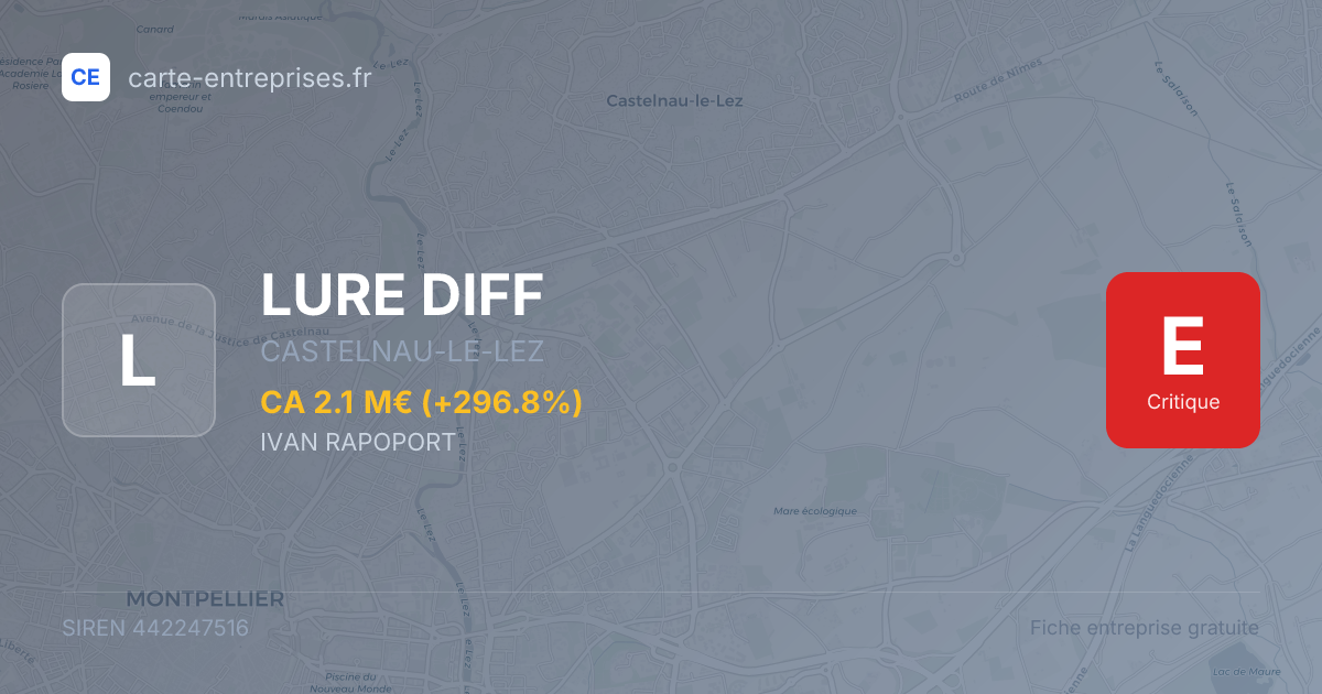 LURE DIFF — 442247516 — fiche entreprise