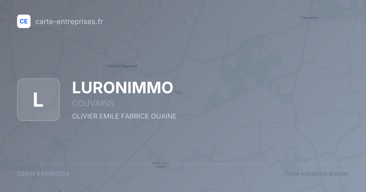 LURONIMMO — 848951554 — fiche entreprise