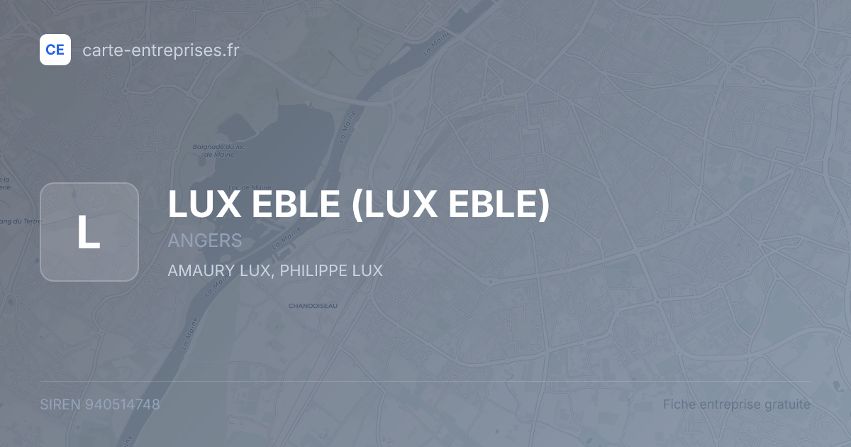 LUX EBLE — 940514748 — fiche entreprise