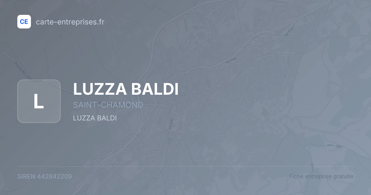 LUZZA BALDI — 442842209 — fiche entreprise