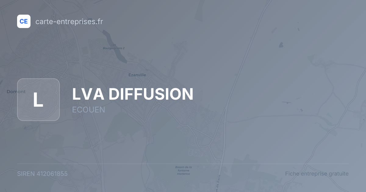 LVA DIFFUSION — 412061855 — fiche entreprise