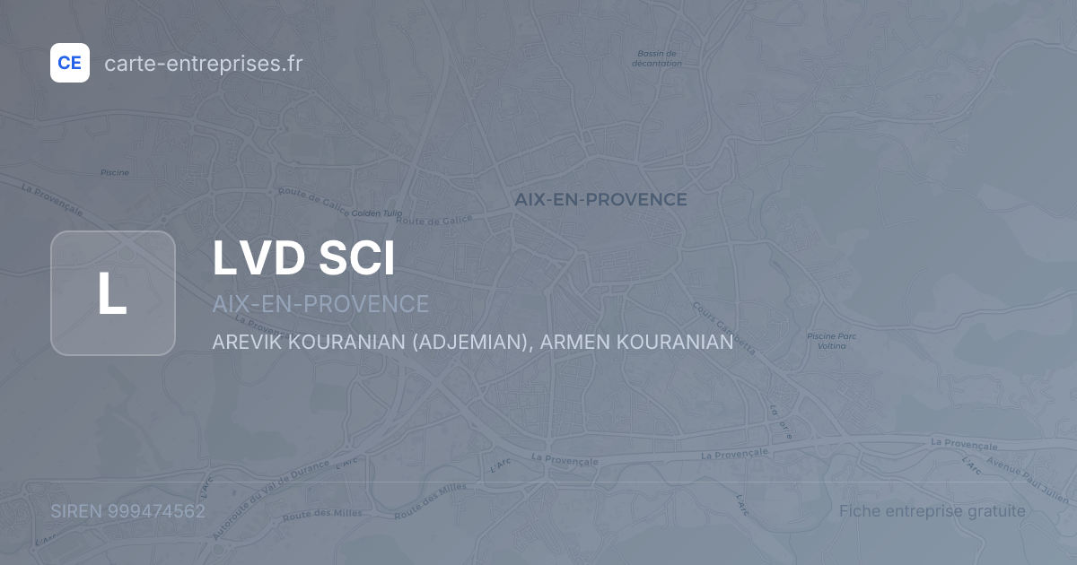 LVD SCI — 999474562 — fiche entreprise