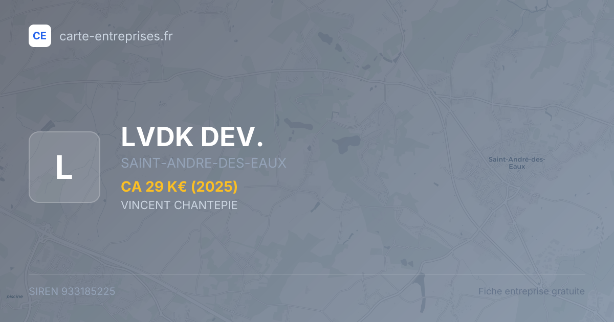 LVDK DEV. — 933185225 — fiche entreprise