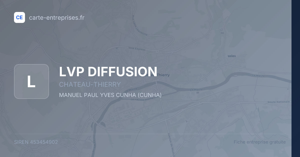 LVP DIFFUSION — 453454902 — fiche entreprise