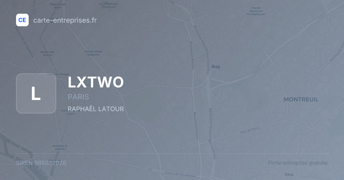 LXTWO — 985032028 — fiche entreprise