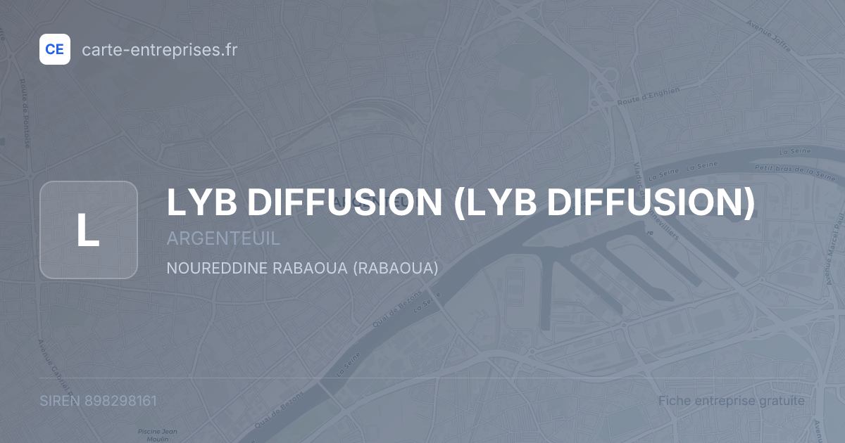 LYB DIFFUSION — 898298161 — fiche entreprise