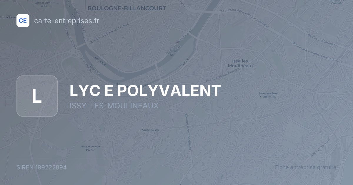 LYC E POLYVALENT — 199222894 — fiche entreprise