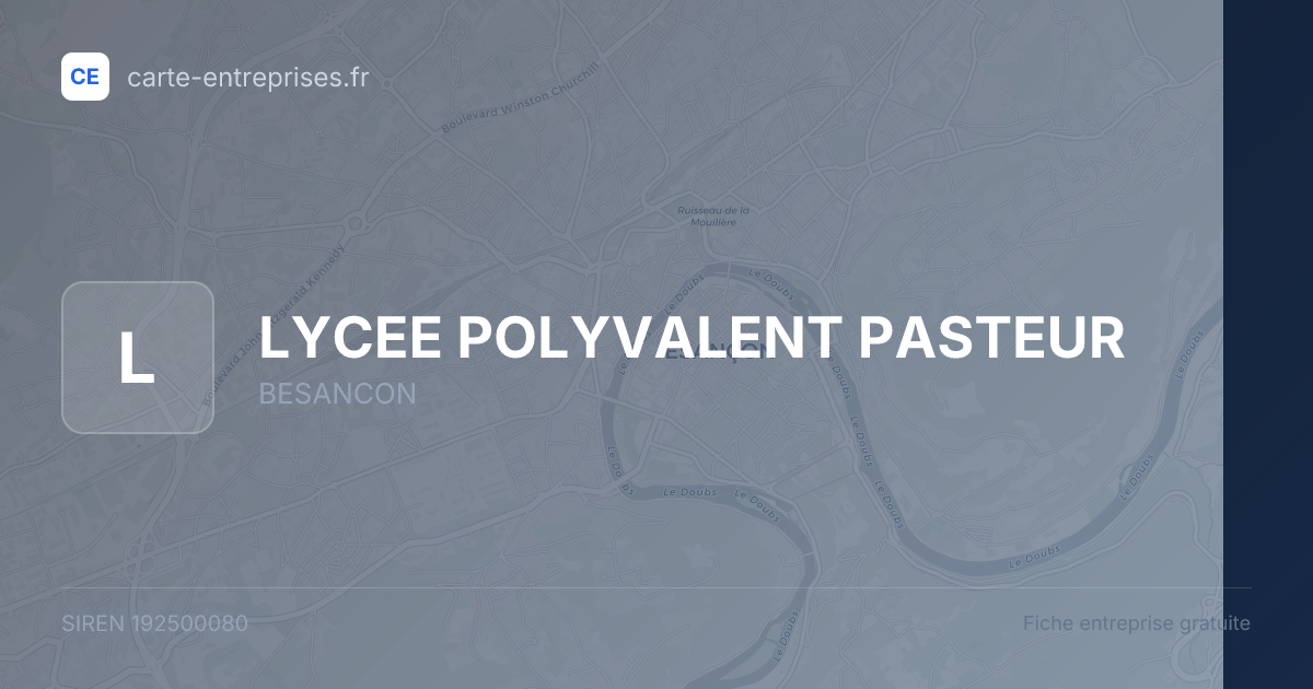 LYCEE POLYVALENT PASTEUR — 192500080 — fiche entreprise