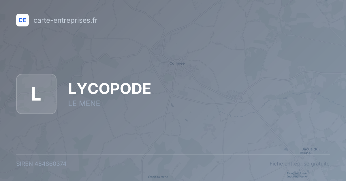 LYCOPODE — 484860374 — fiche entreprise
