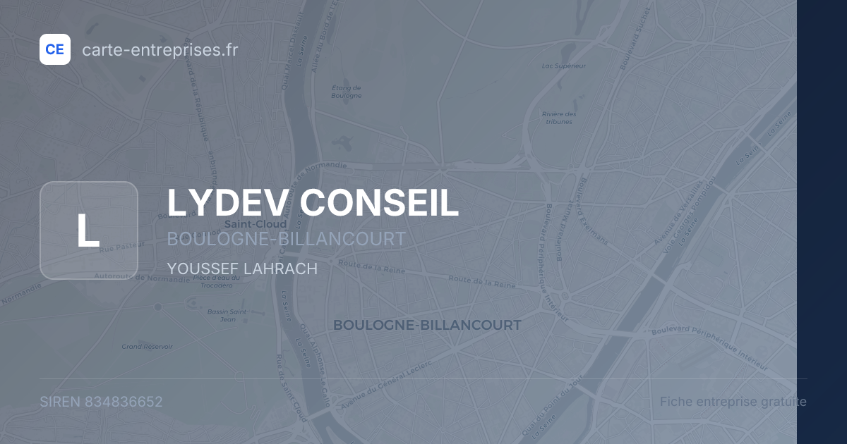 LYDEV CONSEIL — 834836652 — fiche entreprise