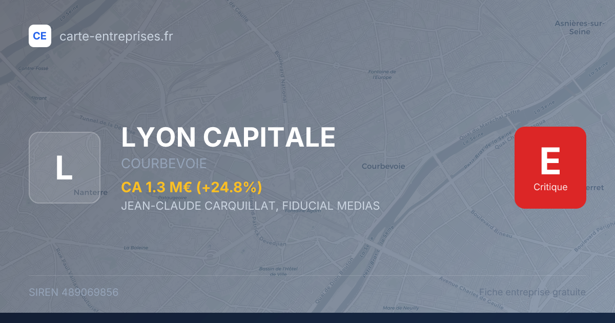 LYON CAPITALE — 489069856 — fiche entreprise
