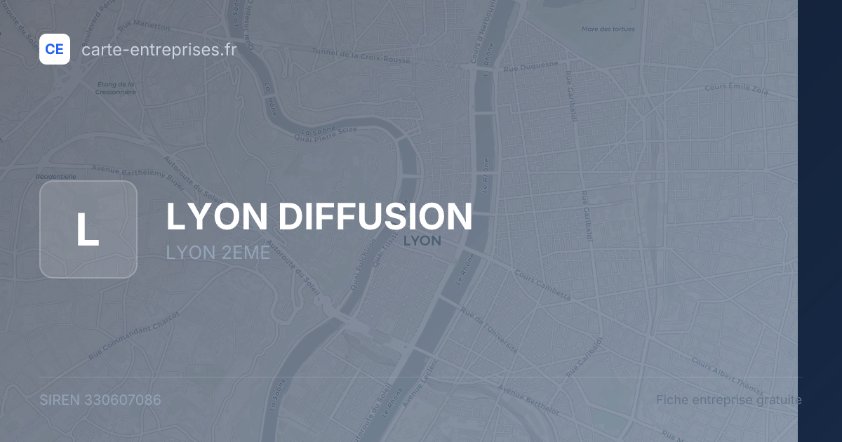 LYON DIFFUSION — 330607086 — fiche entreprise