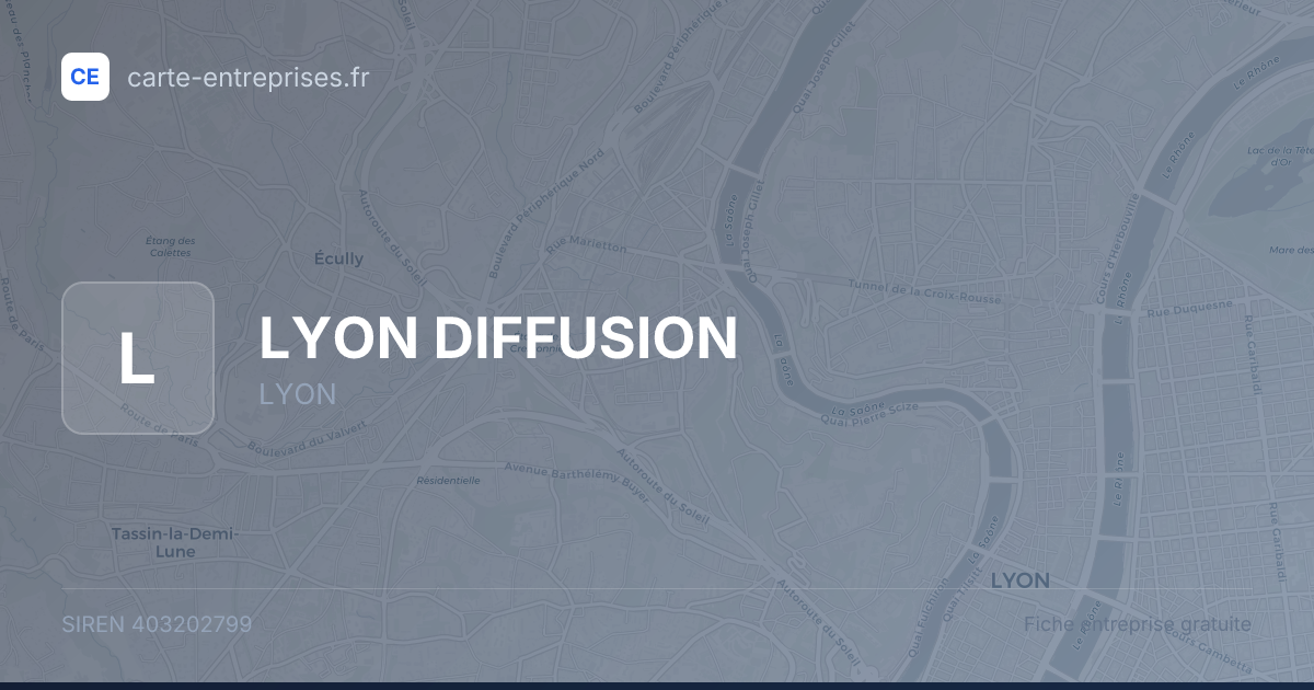 LYON DIFFUSION — 403202799 — fiche entreprise