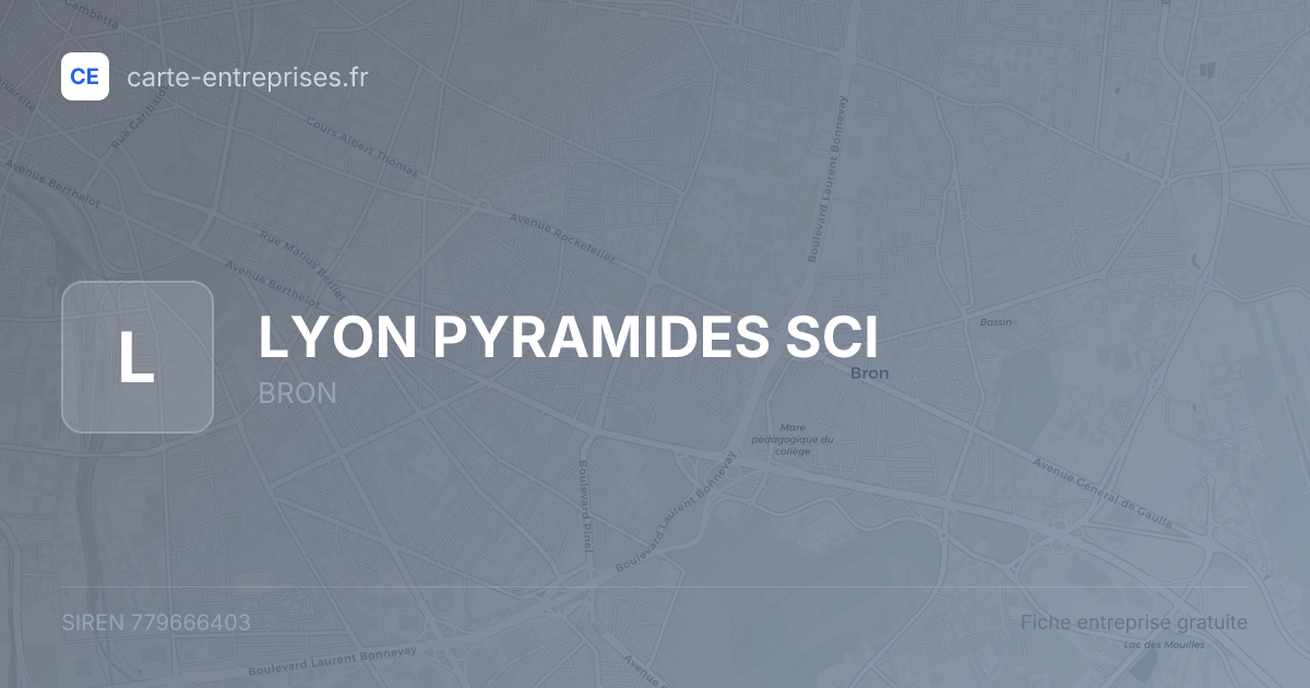 LYON PYRAMIDES SCI — 779666403 — fiche entreprise