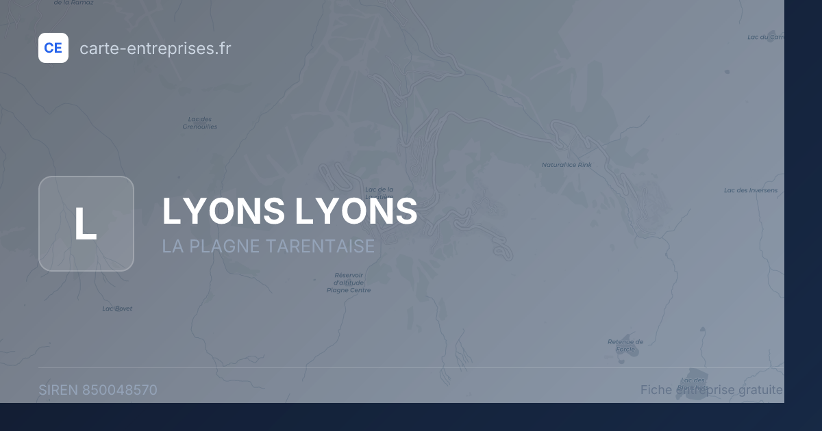 LYONS LYONS — 850048570 — fiche entreprise