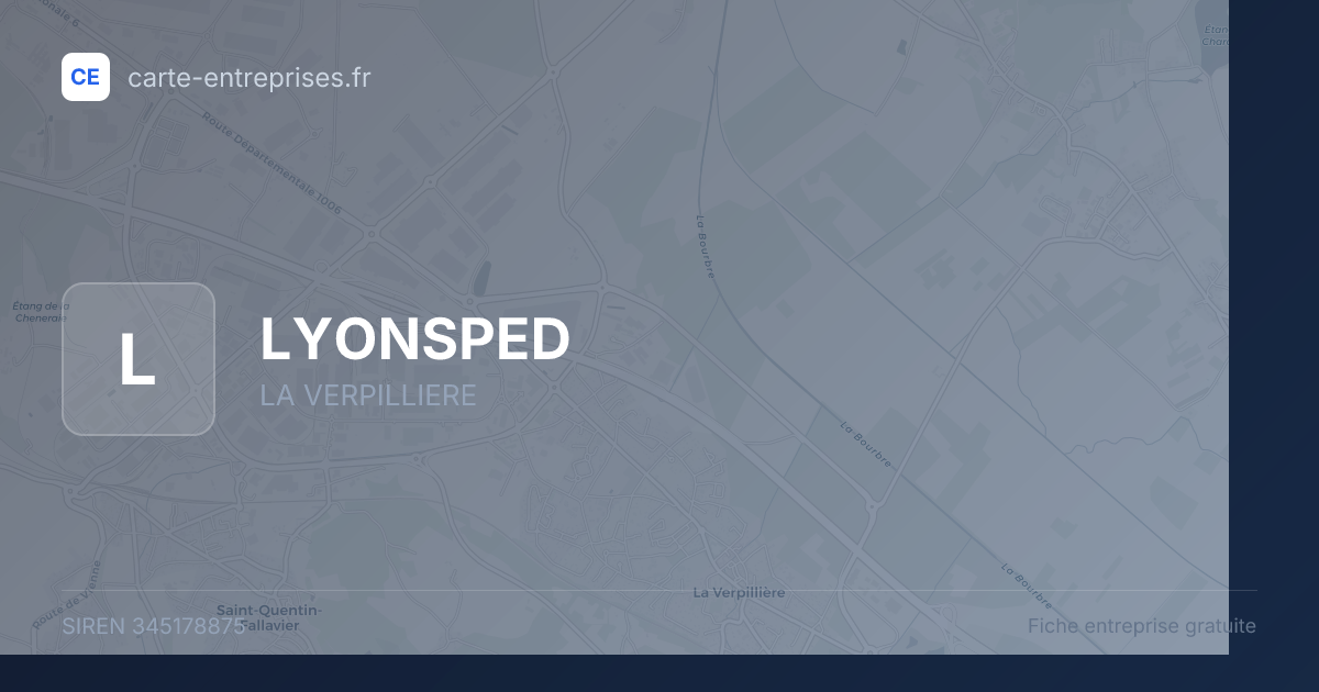 LYONSPED — 345178875 — fiche entreprise