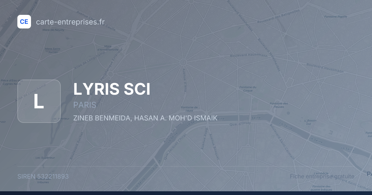 LYRIS SCI — 532211893 — fiche entreprise