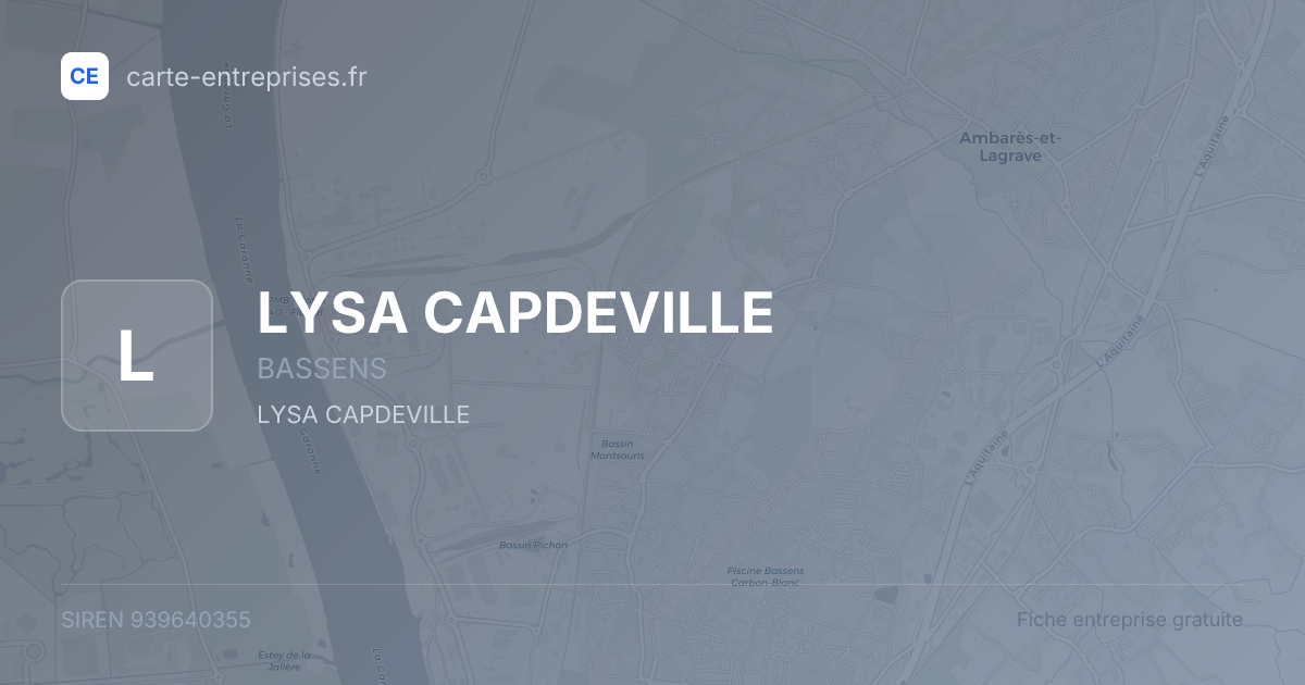 LYSA CAPDEVILLE — 939640355 — fiche entreprise