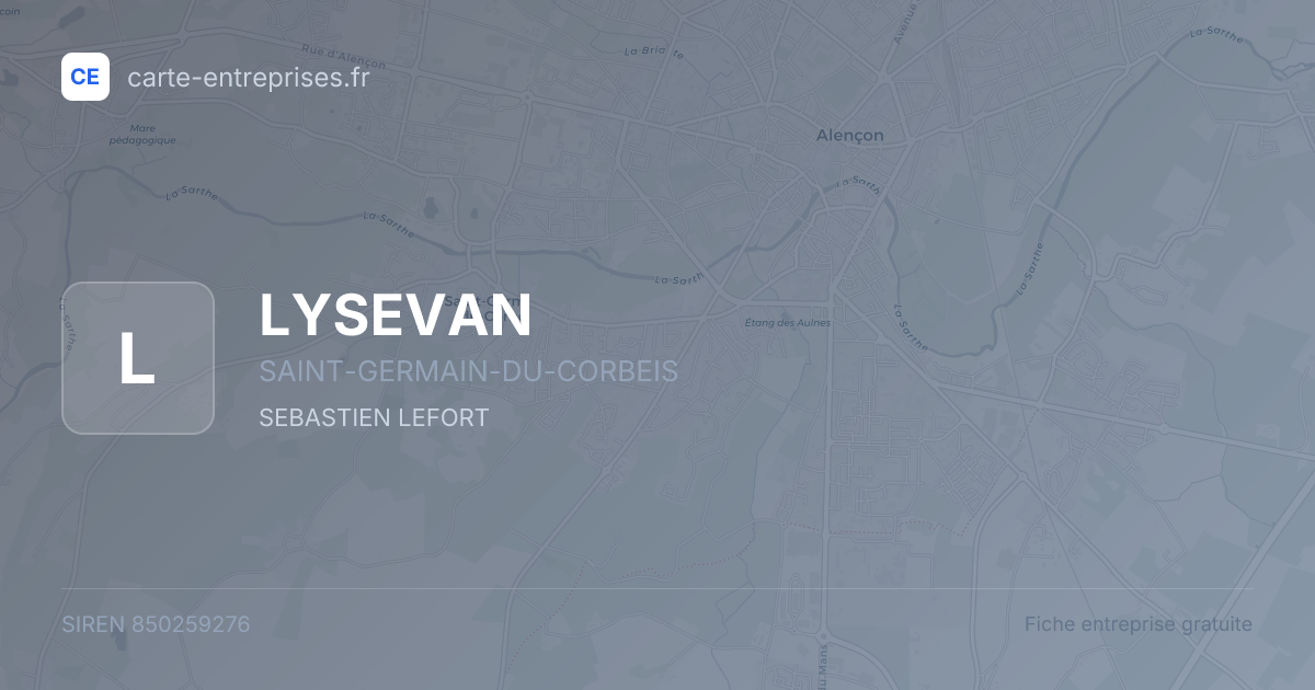 LYSEVAN — 850259276 — fiche entreprise