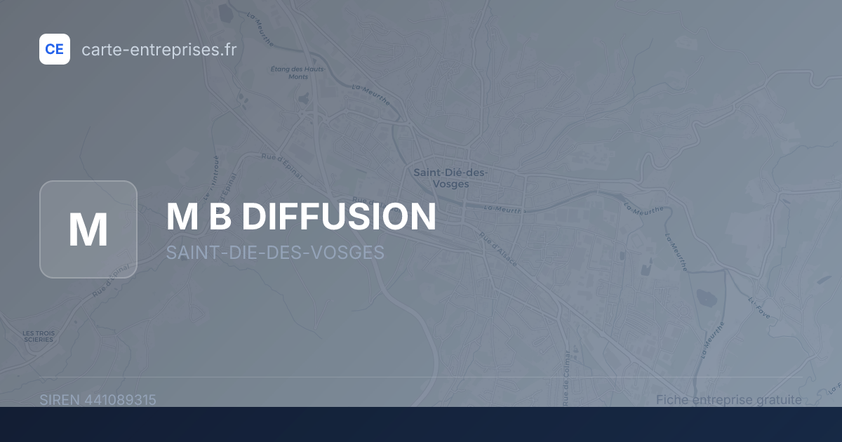 M B DIFFUSION — 441089315 — fiche entreprise