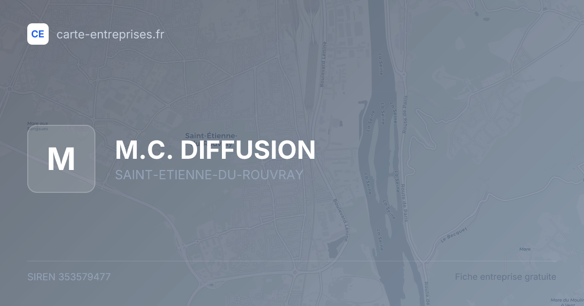 M.C. DIFFUSION — 353579477 — fiche entreprise