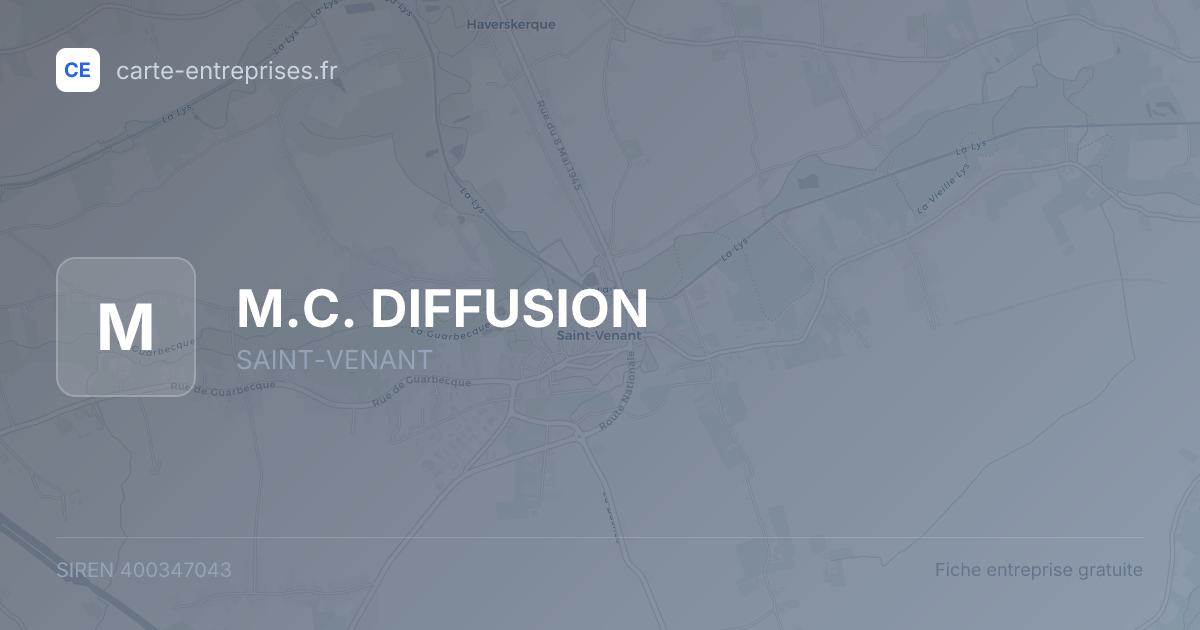 M.C. DIFFUSION — 400347043 — fiche entreprise