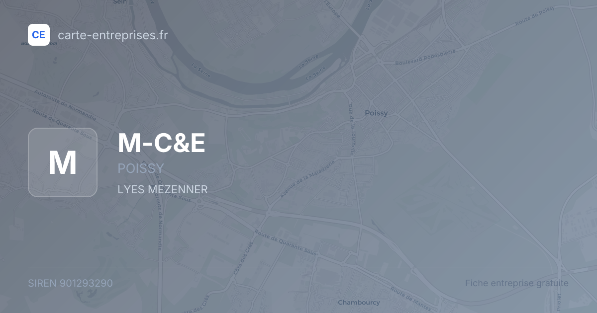 M-C&E — 901293290 — fiche entreprise