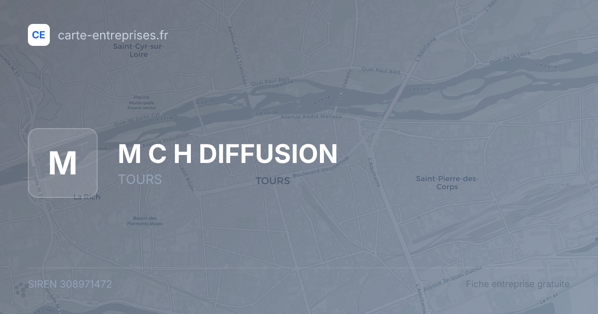 M C H DIFFUSION — 308971472 — fiche entreprise