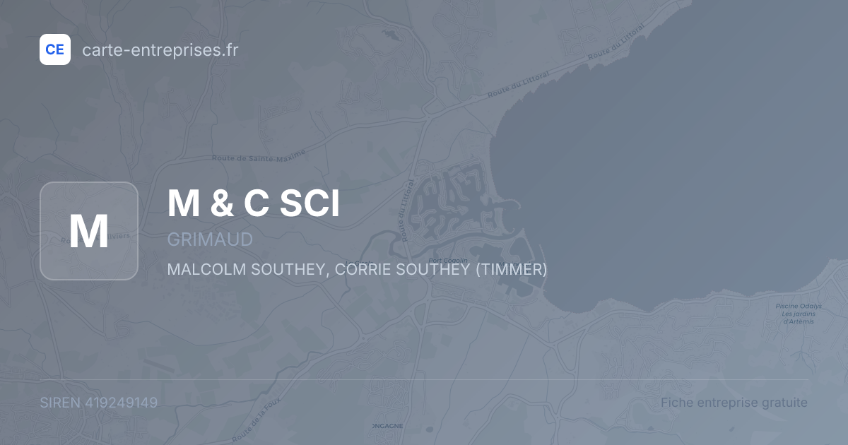 M & C SCI — 419249149 — fiche entreprise