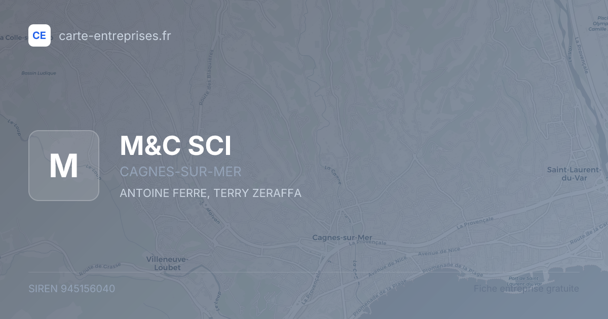 M&C SCI — 945156040 — fiche entreprise
