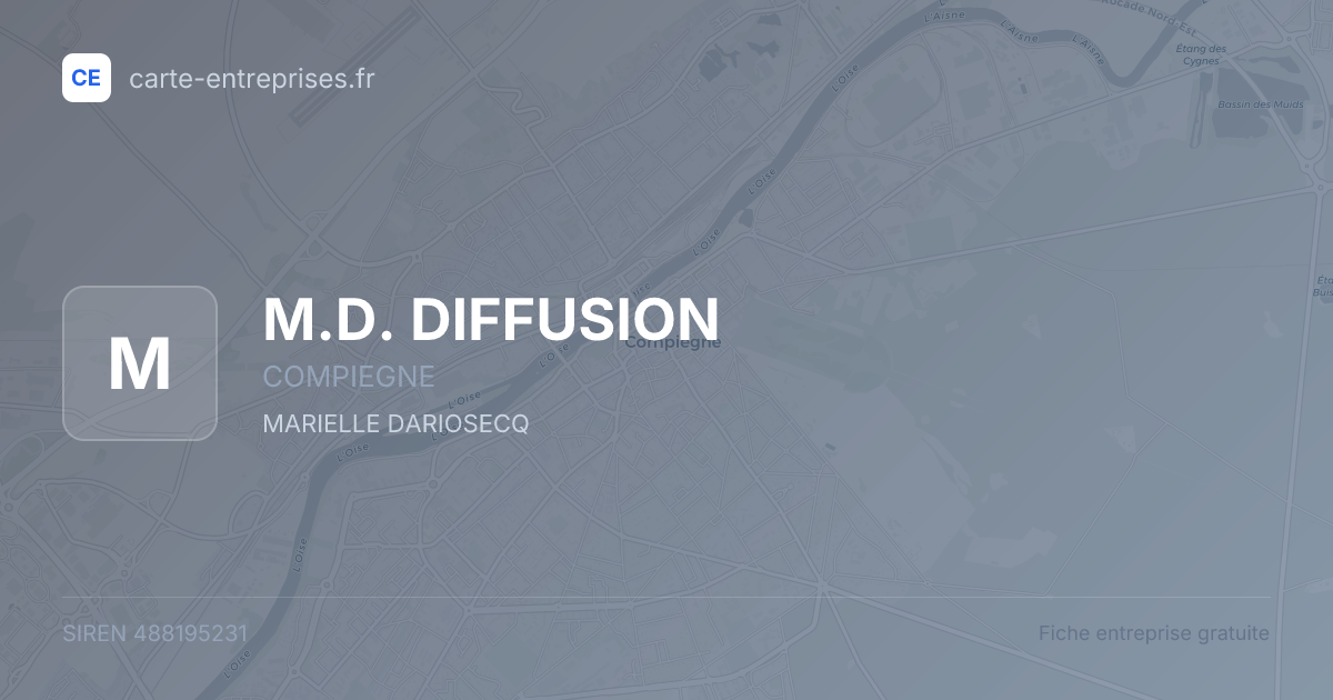 M.D. DIFFUSION — 488195231 — fiche entreprise