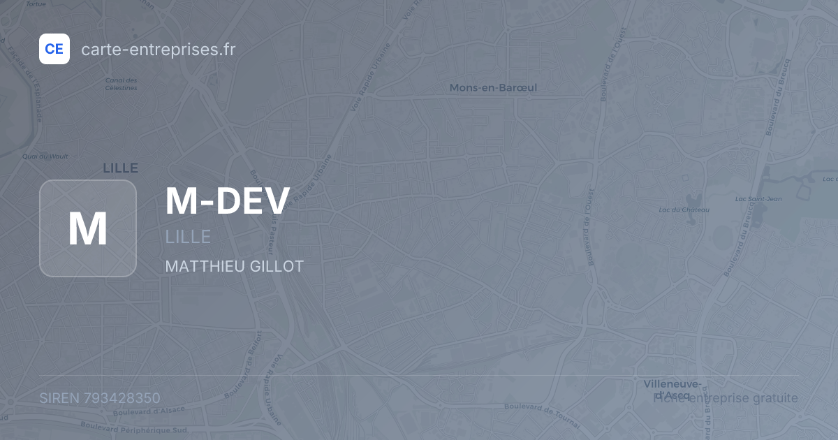 M-DEV — 793428350 — fiche entreprise