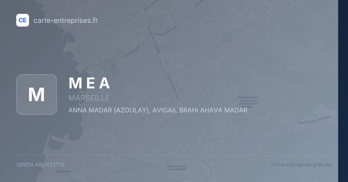 M E A — 480421718 — fiche entreprise
