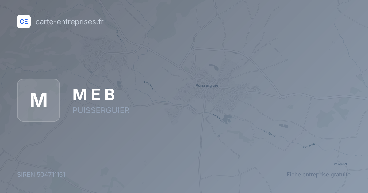 M E B — 504711151 — fiche entreprise